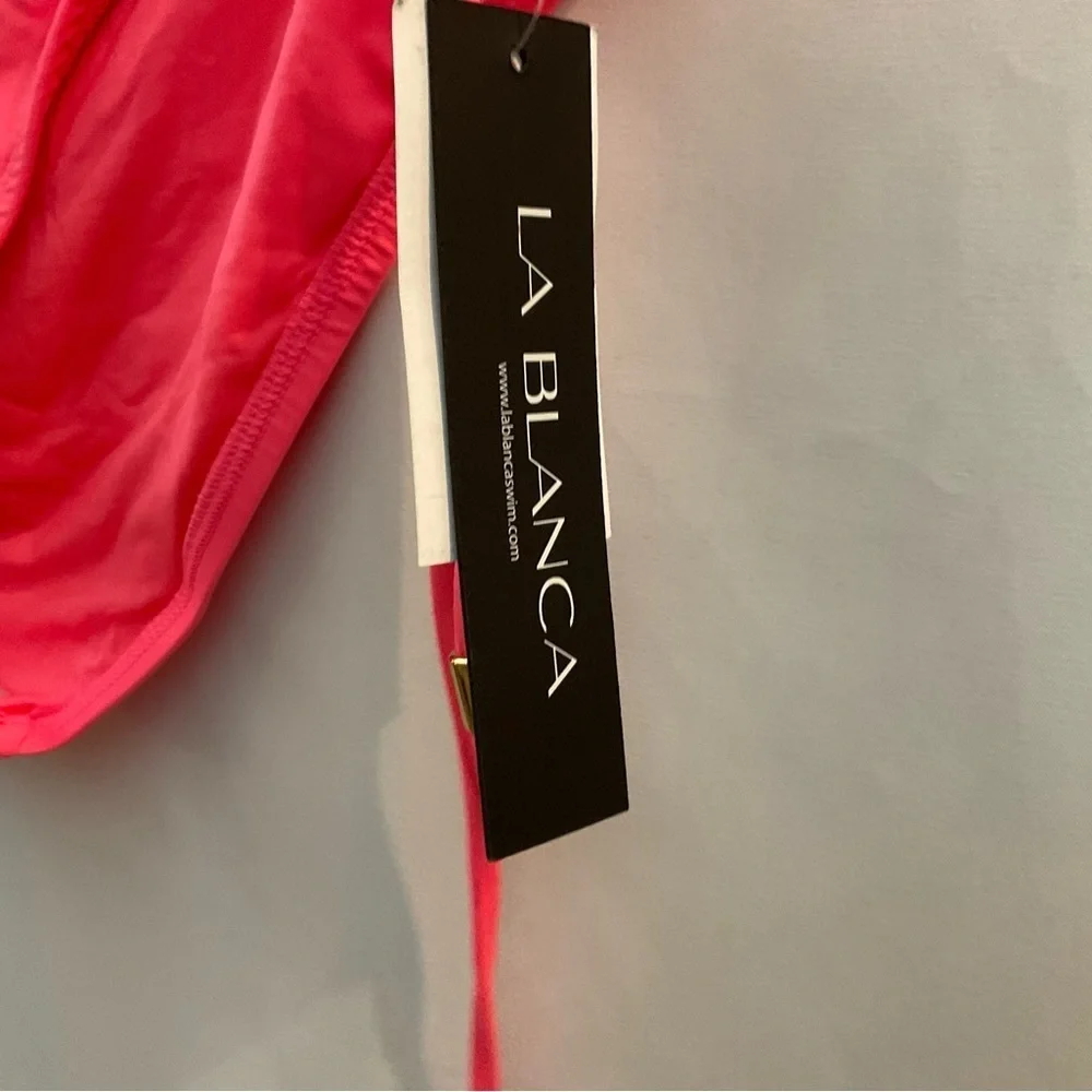 LA Blanca Bikini Swim Bottom Electric Orange 12